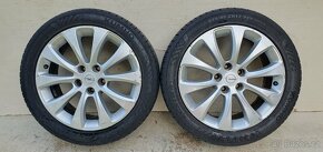 Alu kola Opel 17" 5x110, letní Kumho 225/45ZR17 - 5