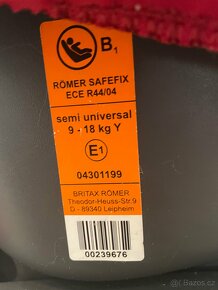 Autosedačka Britax Römer Safefix plus - 5