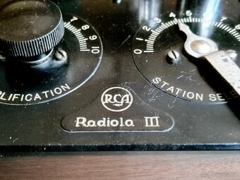 Starožitné rádio R.C.A Radiola III. typ RI, 1924, USA - 5