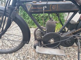 Veteran motocykel Bown Villiers rv 1916 270ccm s TP - 5