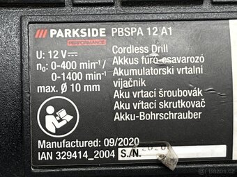 Aku šroubovák Parkside Performance PBSPA 12 A1 - 5