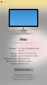 Prodám iMac 27“, 24GB, HD 1TB - 5