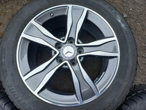 Prodám sadu Orig ALU kol Mercedes 225/50R17 zimní - 5