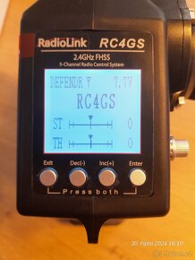 4kanálový vysílač Radiolink RC4GS + 2 přijímače - 5