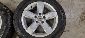 Alu kola VW 5x112 6,5x16 ET42 215/60r16 Continental zimní - 5