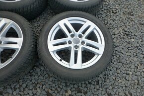 4ks orig.alu disků Audi,7Jx17,ET42+zimní 225/50/17 Dunlop - 5