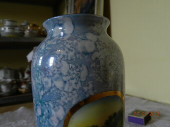 Hezká porcelánová váza Vichy - J E Saxe Germany - 5