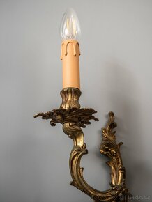 Párové nástěnné lampy rokoko - 5
