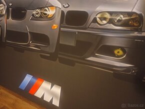 Prodám nový obraz evoluce BMW M3  obří formát 295x 95cm - 5