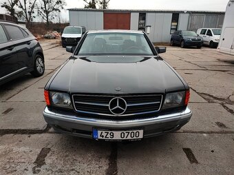 MERCEDES SEC 500 W126, ČERNÝ INTERIÉR, PO SERVISE, NOVE STK - 5