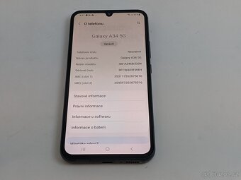 Samsung Galaxy A34 6/128gb black. Záruka 6 měsíců. - 5