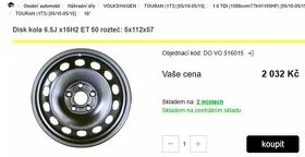 Rezervni kolo 205/55 R16 - 5