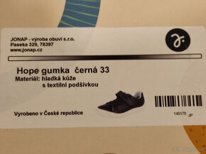 JONAP Hope Gumka 33 černá dětské barefoot boty - 5