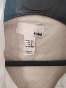 Bílé riflové sako/kabátek H&M vel. 38 - 5