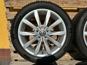 Zimní alu sada 5x112 r17 VW DIJON + pneu 205/50/17 TOP STAV - 5