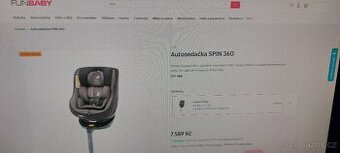 Autosedačka Joie Spin 360 - 5