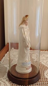 Starožitná porcelánová soška Panny Marie s Ježíškem - 5