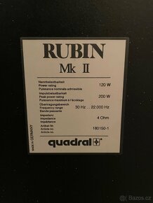 Prodám Quadral Rubin MK2 - 5