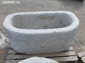 Kamenná stírka, kamenka, koryto, 138x75x58cm - 5