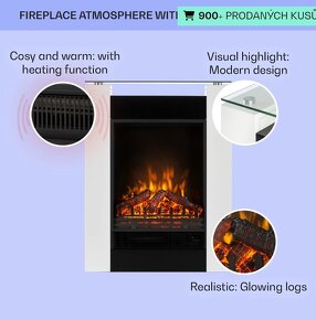 elektrický krb Klarstein, v záruce - 5