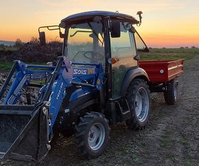 Vlečka za traktor nebo malotraktor, nájezdová brzda - 3 tuny - 5