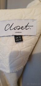 Closet šaty UK16 bílé - 5
