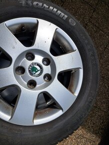 Alu kola Škoda 5x112r15 Pneu195/65r15H - 5