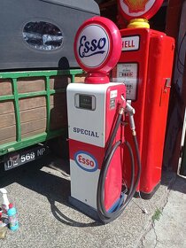 Starý benzinový stojan GASBOY USA, ESSO, 50. léta, kompletní - 5