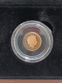 Investiční zlato - mince 1/4 Sovereign 2011 proof - 5