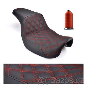 Harley Davidson DYNA 06-17 SADDLEMEN SEAT STEP UP LS RED - 5