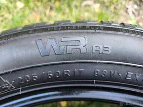 2x Zimní pneu Nokian WR A3 - 205/50 R17 XL - 85% - 5