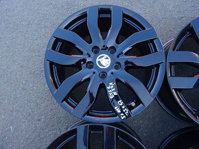 Alu disky černé na Škoda, 17", 5x112, ET 52 , šířka 7,5J - 5