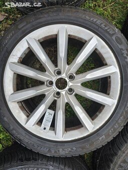 ALU kola 5x112 / Audi 255/45 R19, Zimní Michelin. - 5