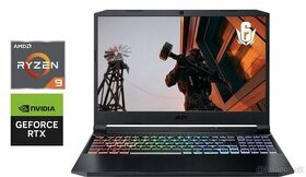 ACER NITRO 5 AMD Ryzen 9 RTX (99% nové, baterie 99%.) - 5