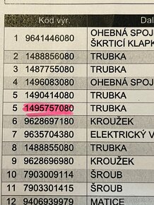 Hadice turba C8, P 807, Phedra, Ulysse 2.2 HDi/JTD - 5