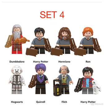 Rôzne figúrky Harry Potter (8ks) typ lego - nove - 5