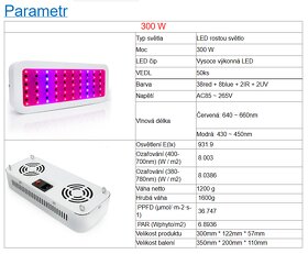 Nové světelné LED  Grow Light - Full Spectrum. - 5