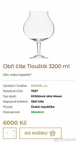 Moser Obří číše Tlouštík 3200 ml - 5