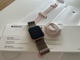 Apple Watch series 4 40 mm rose gold + Milansky tah reminek - 5