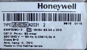 Plynový ventil HONEYWELL typ VR4605N - 5