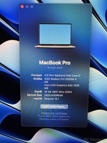 MacBook Pro 16GB Ram, 512 SSD, I7 - 5