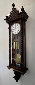 Třízávažové hodiny okolo roku 1870 - originál. - 5