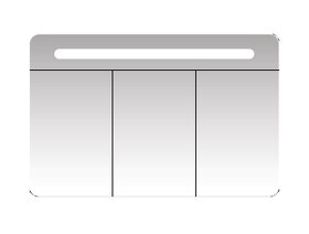 Zrcadlová skříňka 100cm, 3 dvířka (PIR ZS 100 LED) - 5