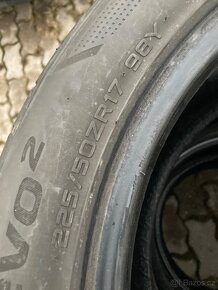 Sada letních pneu Hankook 225/50/17, cca 5 mm - 5