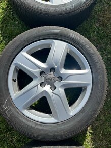 Prodám alu audi 5x112 r18 zimní pneu 235/55/18 - 5