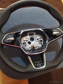 Prodám tříramenný kožený volant škoda seriznuty - 5