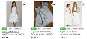 Rozprodávám šaty na dětské družičky,šatičky,obleky na svatbu - 5