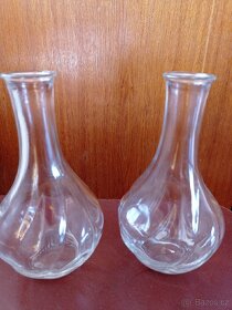Skleněné vázy,vázičky, dóza, skleněný podnos - 5