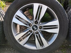 Originál ALU kola Hyundai  ix35  + letní pneu R18 - 5