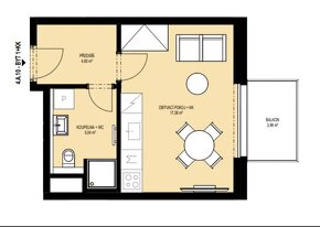 Investiční byt v centru 1+kk 33 m²-tel. 728120015 - 5